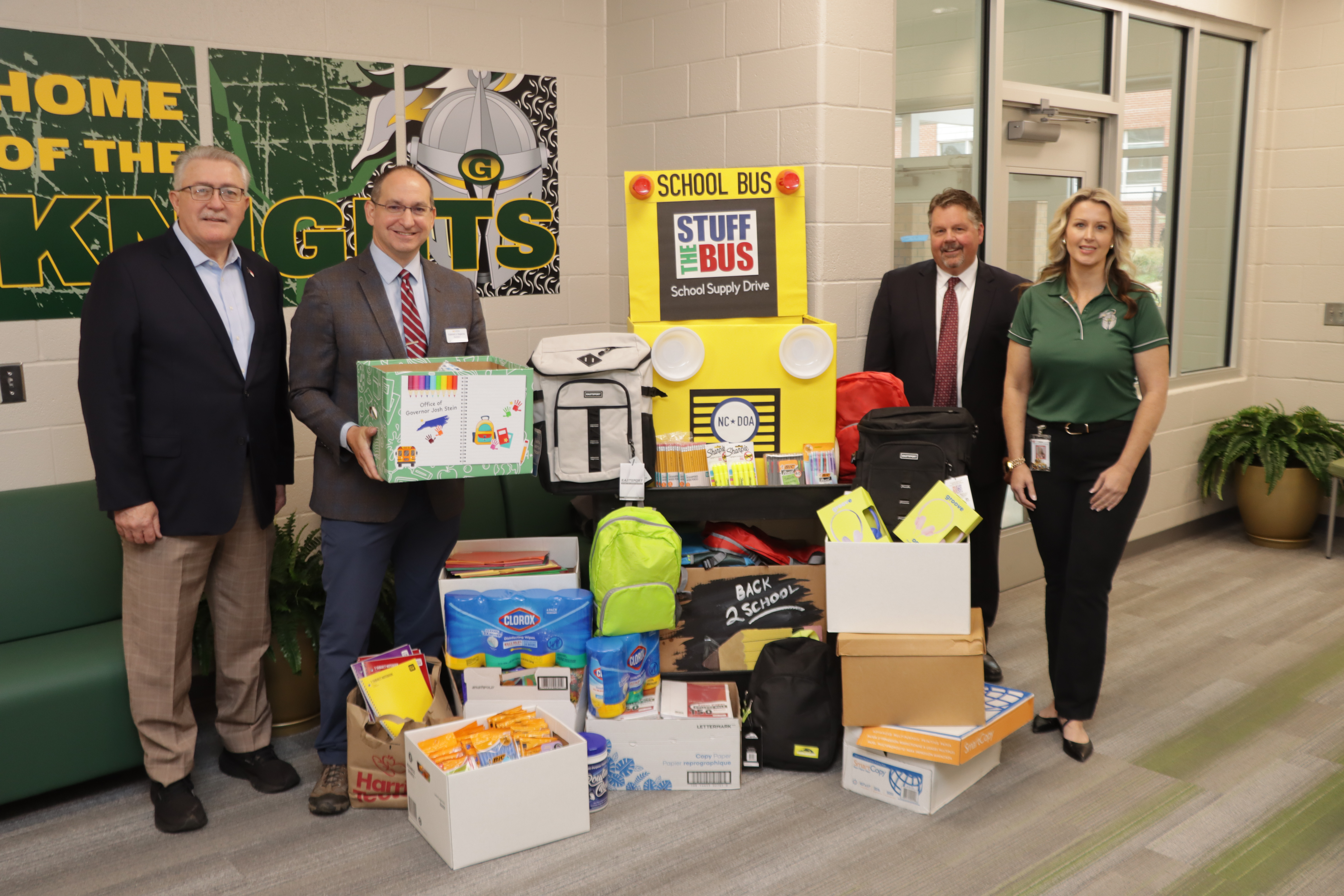 School Supply Donation at Grier Middle School